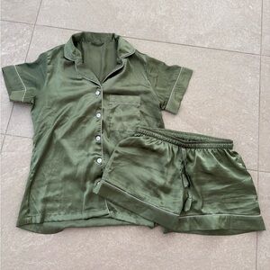 Olive Green Pajama Set